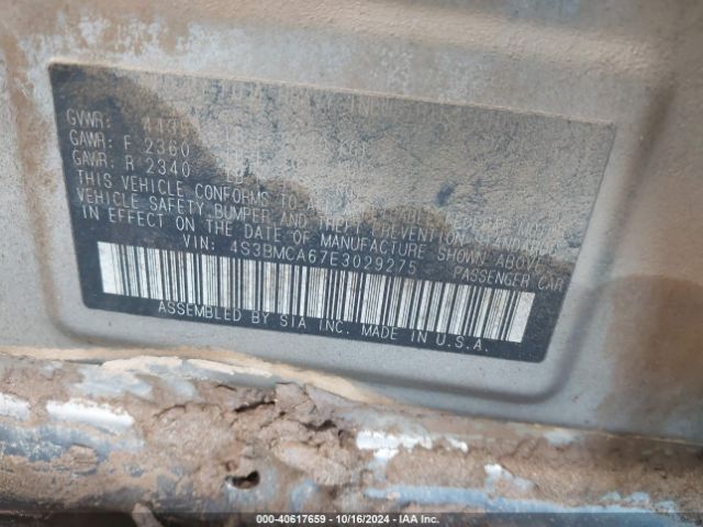 4S3BMCA67E3029275 Subaru Legacy 2.5i
