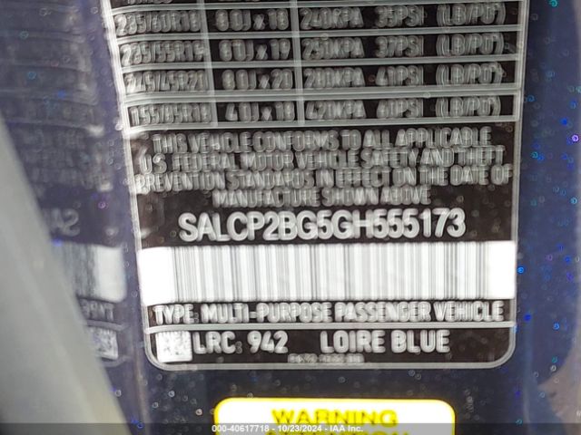 SALCP2BG5GH555173 Land Rover Discovery Sport Se