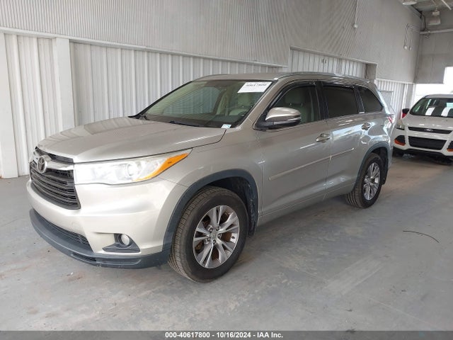 Toyota Highlander Xle V6 2014 5TDJKRFH3ES052582 Image 2