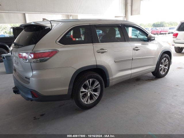Toyota Highlander Xle V6 2014 5TDJKRFH3ES052582 Image 4