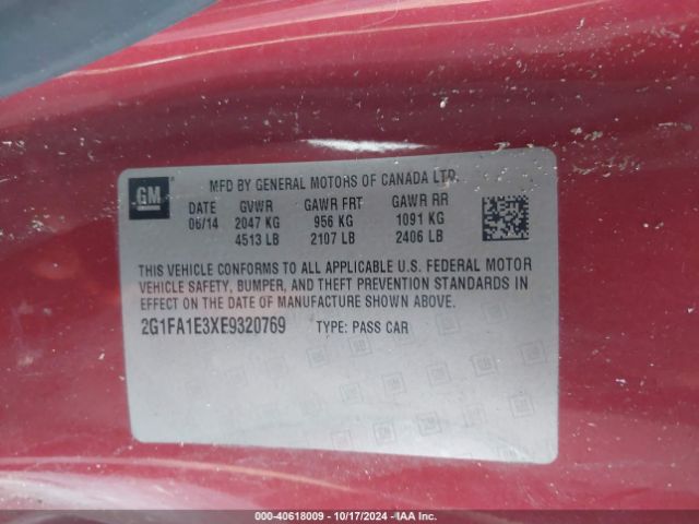 2G1FA1E3XE9320769 Chevrolet Camaro 2ls