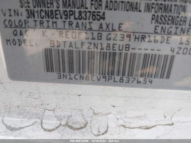 3N1CN8EV9PL837654 Nissan Versa 1.6 Sv Xtronic Cvt
