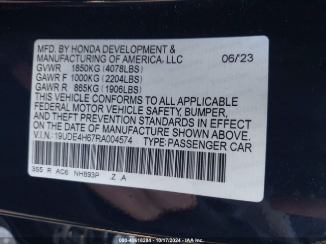19UDE4H67RA004574 Acura Integra A-spec W/ Technology