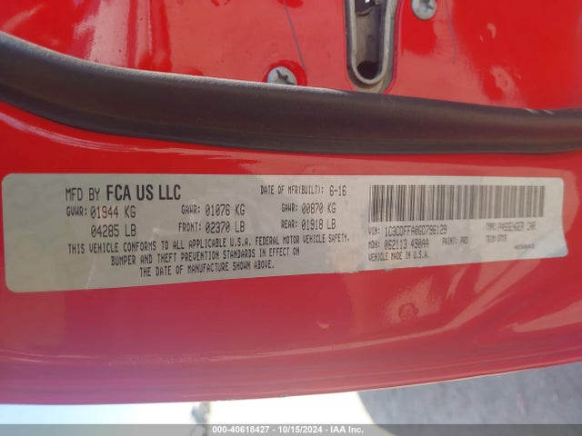 Dodge Dart Sxt Sport 2016 1C3CDFFA0GD796129 Image 9