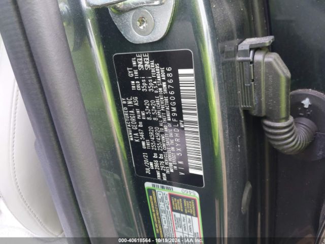 5XYRHDLF9MG067686 KIA SORENTO EX