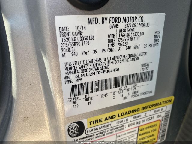 5LMJJ2HT0FEJ04469 Lincoln Navigator