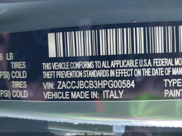 ZACCJBCB3HPG00584 Jeep Renegade Trailhawk 4x4