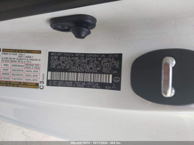 JTHHE5BC5F5009294 Lexus RC 350