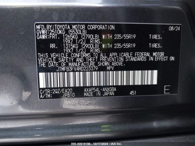 JTMFB3FV4RD223379 Toyota Rav4 Prime Xse