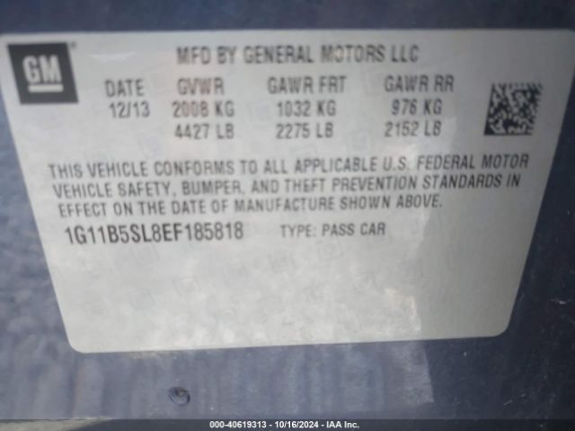 1G11B5SL8EF185818 Chevrolet Malibu 1ls