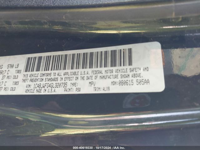 1C4BJWFG4GL320735 Jeep Wrangler Unlimited Rubicon Hard Rock