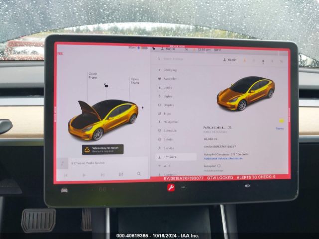 5YJ3E1EA7KF193077 Tesla Model 3 Long Range/mid Range/standard Range/standard Range Plus