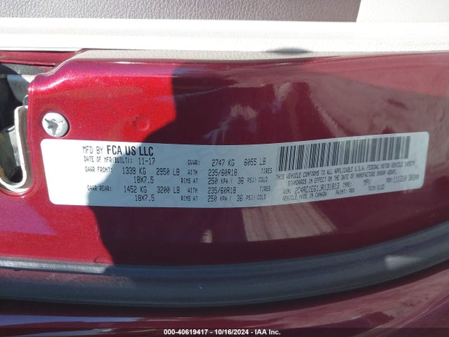 2C4RC1EG1JR131813 Chrysler Pacifica Touring L Plus