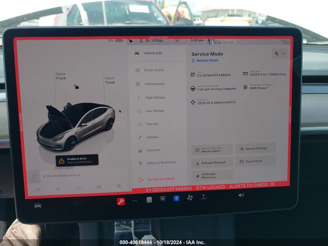 Tesla Model 3 Rear-wheel Drive 2023 5YJ3E1EAXPF448604 Image 7