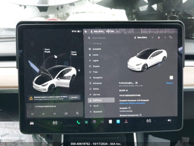 5YJ3E1EA2KF317482 Tesla Model 3 Long Range/mid Range/standard Range/standard Range Plus