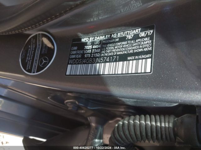 WDDSJ4GB3JN574171 Mercedes-Benz CLA 250 4MATIC