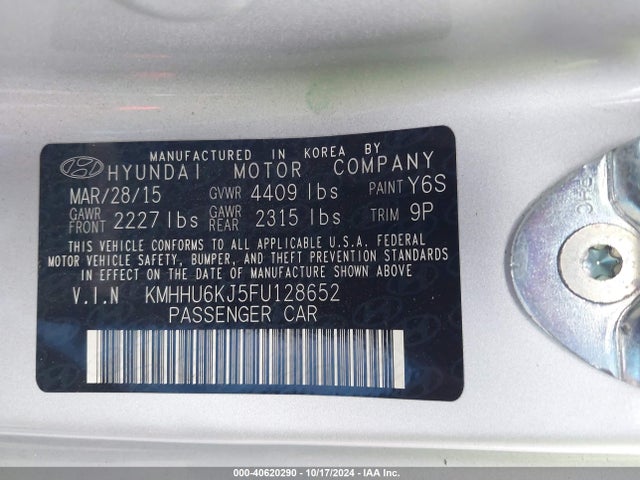 Hyundai Genesis 3.8 Ultimate 2015 KMHHU6KJ5FU128652 Image 9