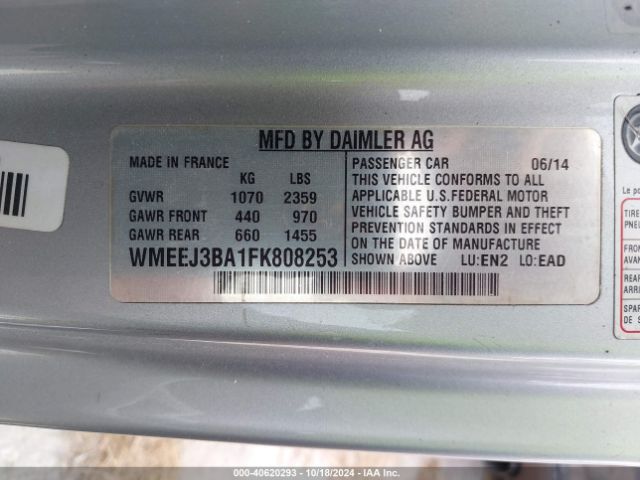 WMEEJ3BA1FK808253 Smart Fortwo Passion/pure