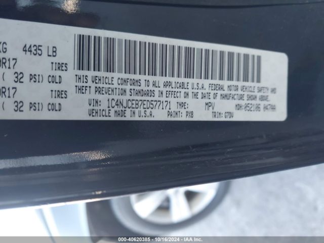 1C4NJCEB7ED577171 Jeep Compass Latitude