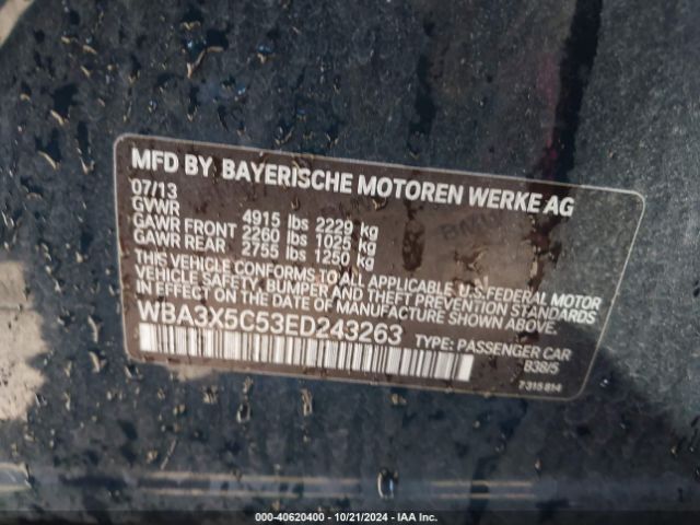 WBA3X5C53ED243263 BMW 328i Gran Turismo Xdrive