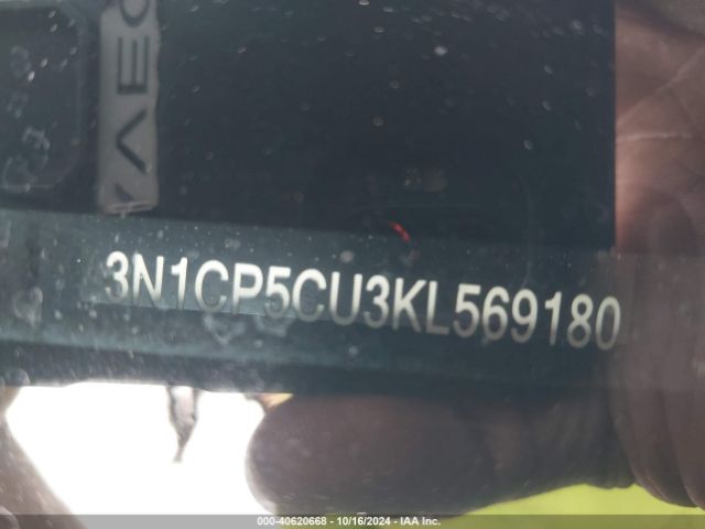 3N1CP5CU3KL569180 Nissan KICKS SR