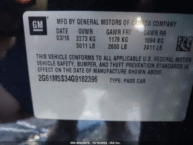 2G61M5S34G9182396 Cadillac Xts Luxury Collection