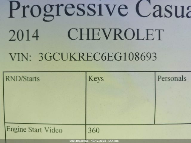 3GCUKREC6EG108693 Chevrolet Silverado 1500 1lt/2lt