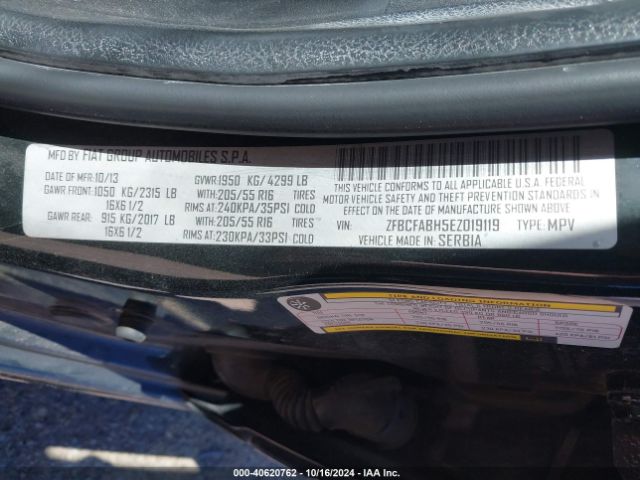 ZFBCFABH5EZ019119 Fiat 500l Easy