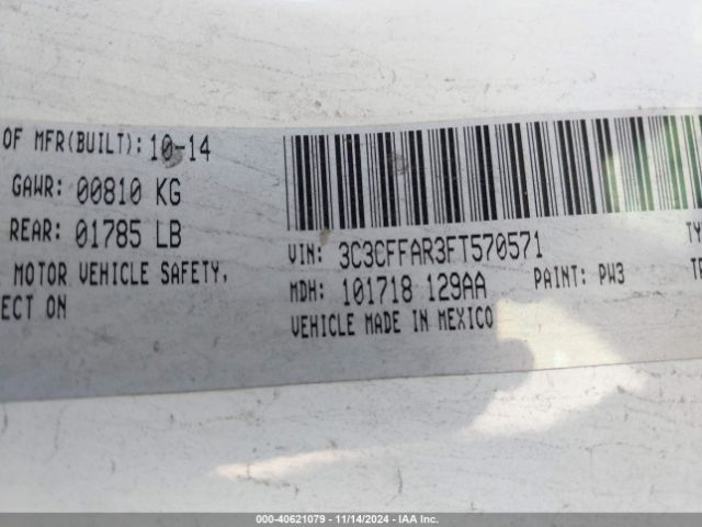 3C3CFFAR3FT570571 Fiat 500 POP