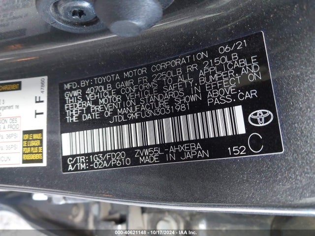 Toyota Prius Le Awd-e 2022 JTDL9MFU3N3031981 Image 9