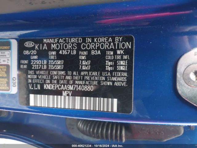 KNDEPCAA9M7140880 KIA Seltos Lx