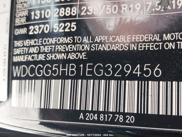 WDCGG5HB1EG329456 Mercedes-Benz GLK 350