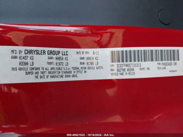 2012 FIAT 500 3C3CFFAR2CT131213 Photo 8
