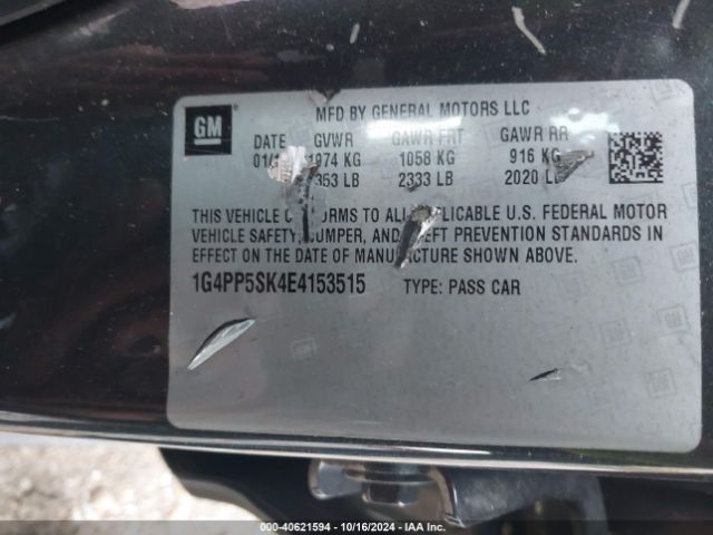1G4PP5SK4E4153515 Buick Verano