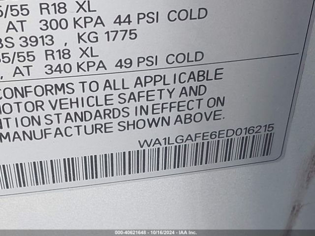 WA1LGAFE6ED016215 Audi Q7 3.0t Premium
