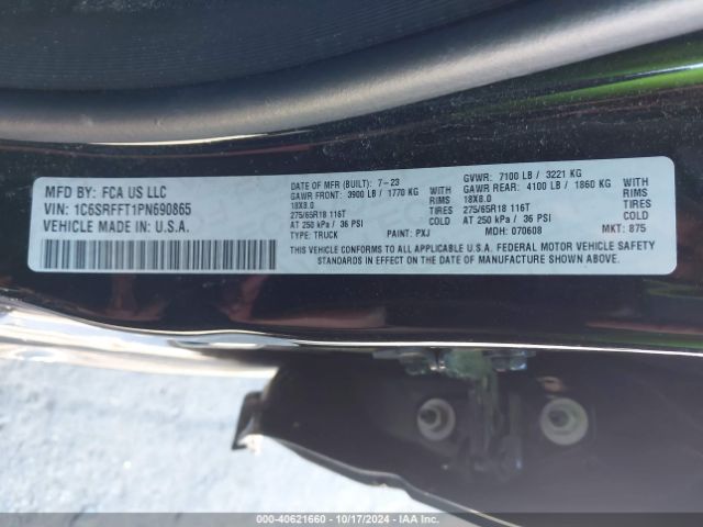2023 RAM 1500 1C6SRFFT1PN690865 Photo 8