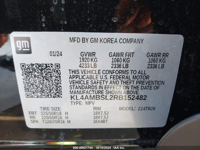Buick Encore Gx Preferred Fwd 2024 KL4AMBSL2RB152482 Image 9