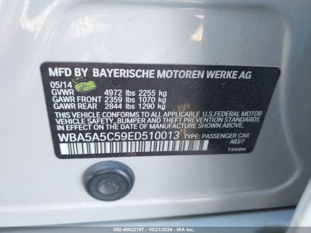 WBA5A5C59ED510013 BMW 528I