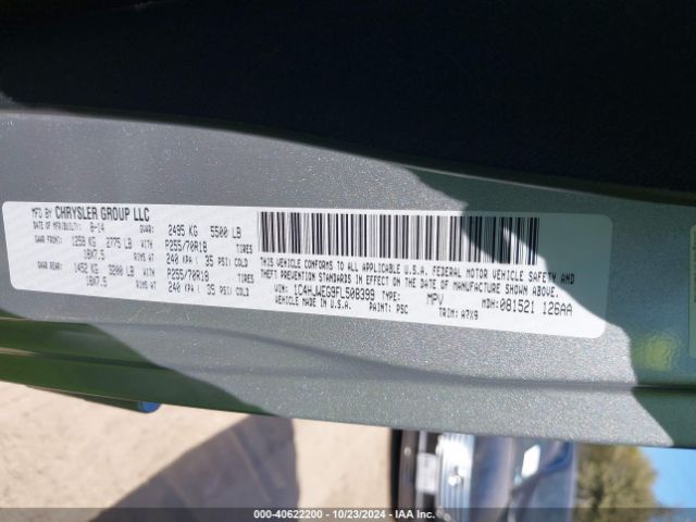 2015 JEEP WRANGLER UNLIMITED 1C4HJWEG9FL508399 Photo 8
