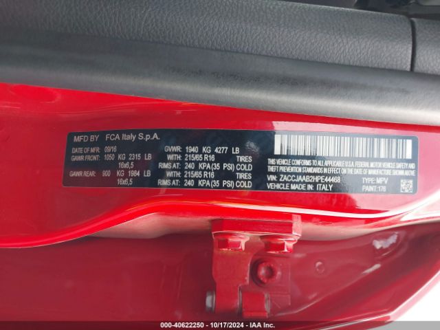 ZACCJAAB2HPE44468 Jeep Renegade Sport Fwd