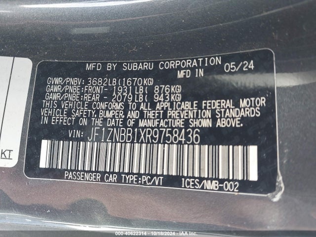 Toyota GR86 2024 JF1ZNBB1XR9758436 Image 9