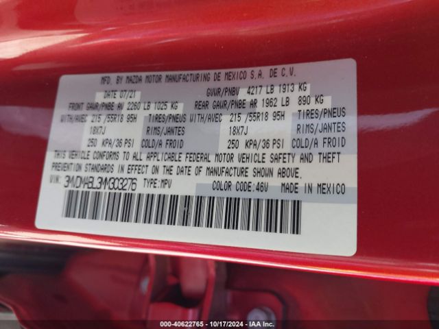 3MVDMABL3MM303276 Mazda Cx-30 Select