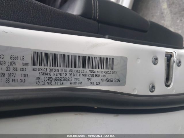 1C4RDHAG0GC361615 Dodge Durango Sxt