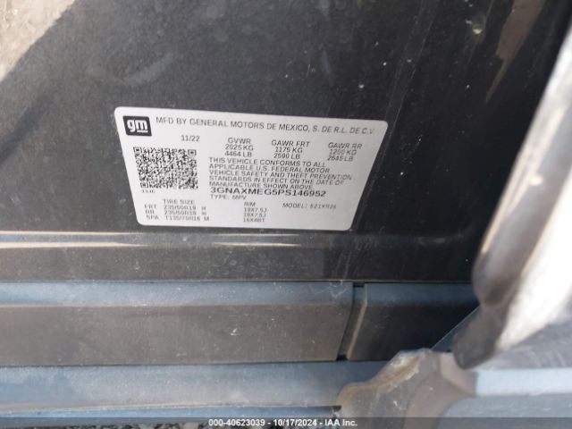 3GNAXMEG5PS146952 Chevrolet Equinox Fwd Rs