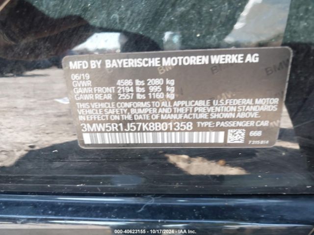 3MW5R1J57K8B01358 BMW 330I