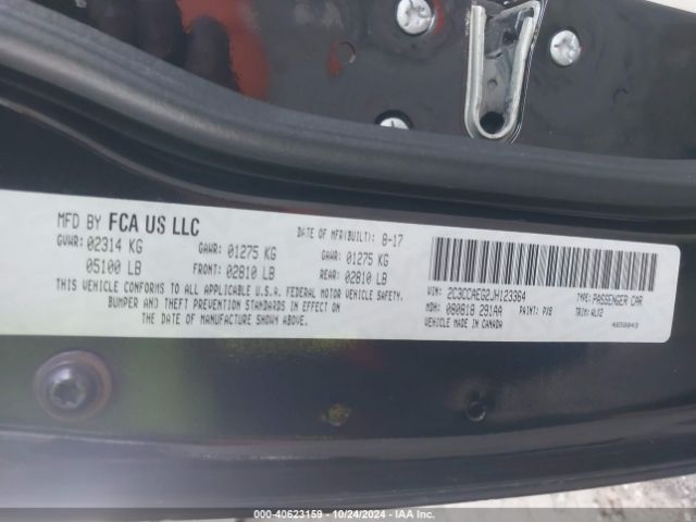 2C3CCAEG2JH123364 Chrysler 300 Limited