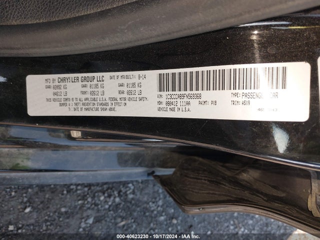 1C3CCCAB9FN569368 Chrysler 200 Limited