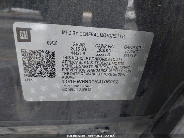 Chevrolet BOLT EV LT 2019 1G1FW6S01K4106082 Image 9