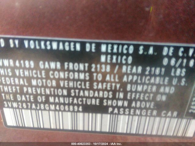 3VW267AJ8GM406894 Volkswagen Jetta 1.4t S