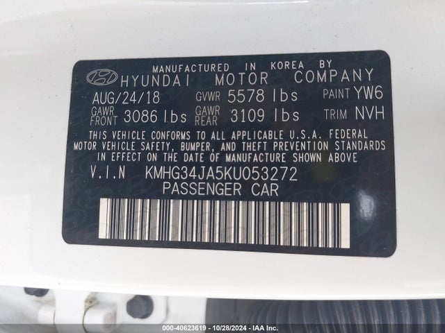 Genesis G90 3.3t Premium 2019 KMHG34JA5KU053272 Image 9